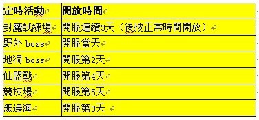 天啟online遊戲~06/29維護及S10『雲中界』開服公告